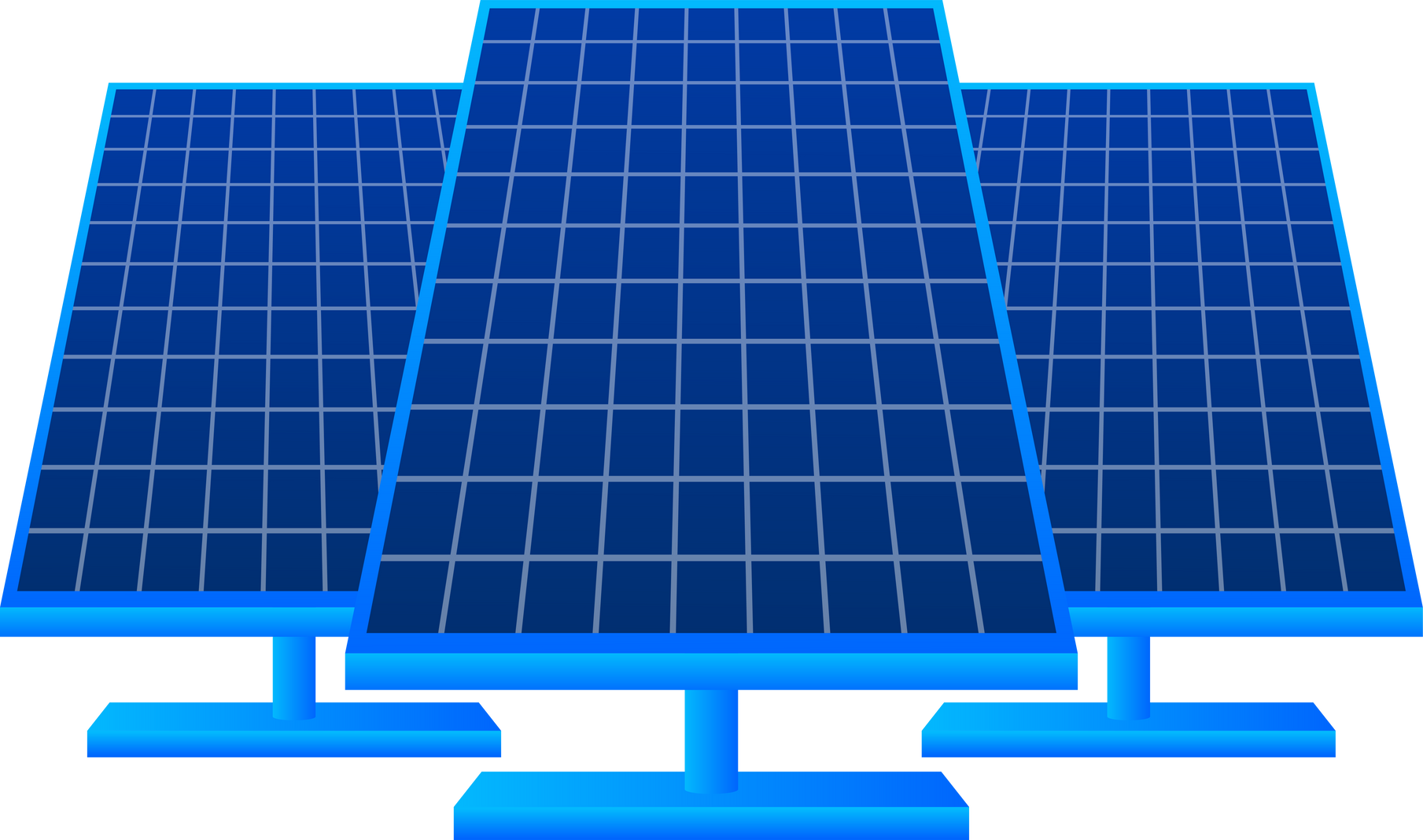 Solar PV panel power plant station. Isometric vector. Vector geometric. Technology concept